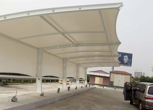 充電樁棚加油站膜結構